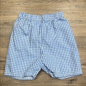 Blue and White Gingham Shorts